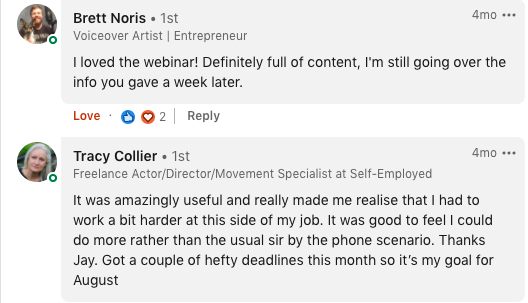 LinkedIn Testimonial 7 LinkedIn Testimonial 7