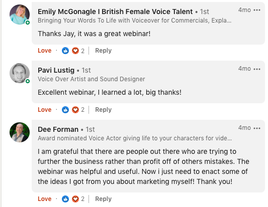 LinkedIn Testimonial 8 LinkedIn Testimonial 8