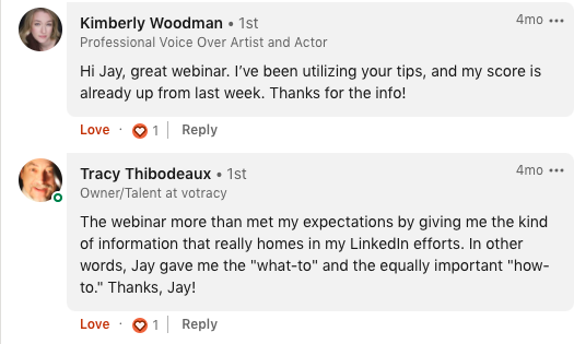 LinkedIn Testimonial 9 LinkedIn Testimonial 9